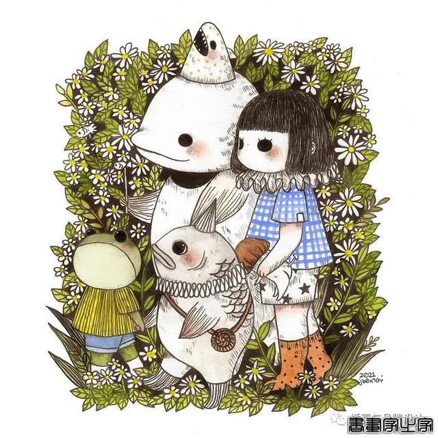 手绘丨集可爱、奇幻、惊悚于一身的童话风插画，超级治愈-79.jpg