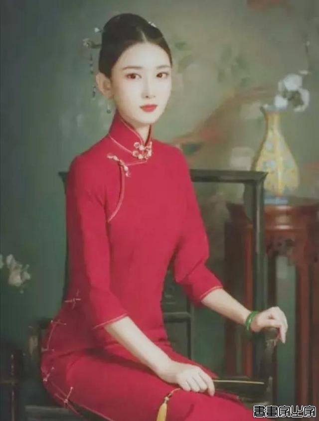 当代国画家徐鹤照片民国风情插画集锦-6.jpg