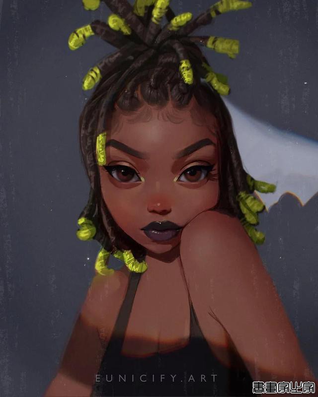 自由自信的女孩，来自插画师Eunice Adeyi-4.jpg