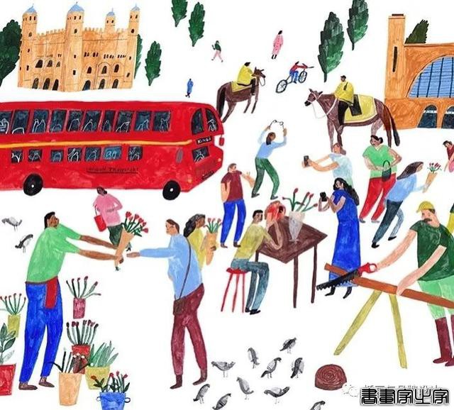 手绘丨酷爱旅行的伦敦插画师，用简单线条和舒服的色彩，带给人温暖治愈的感觉-55.jpg