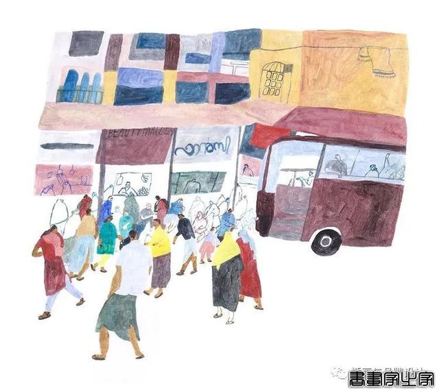 手绘丨酷爱旅行的伦敦插画师，用简单线条和舒服的色彩，带给人温暖治愈的感觉-58.jpg