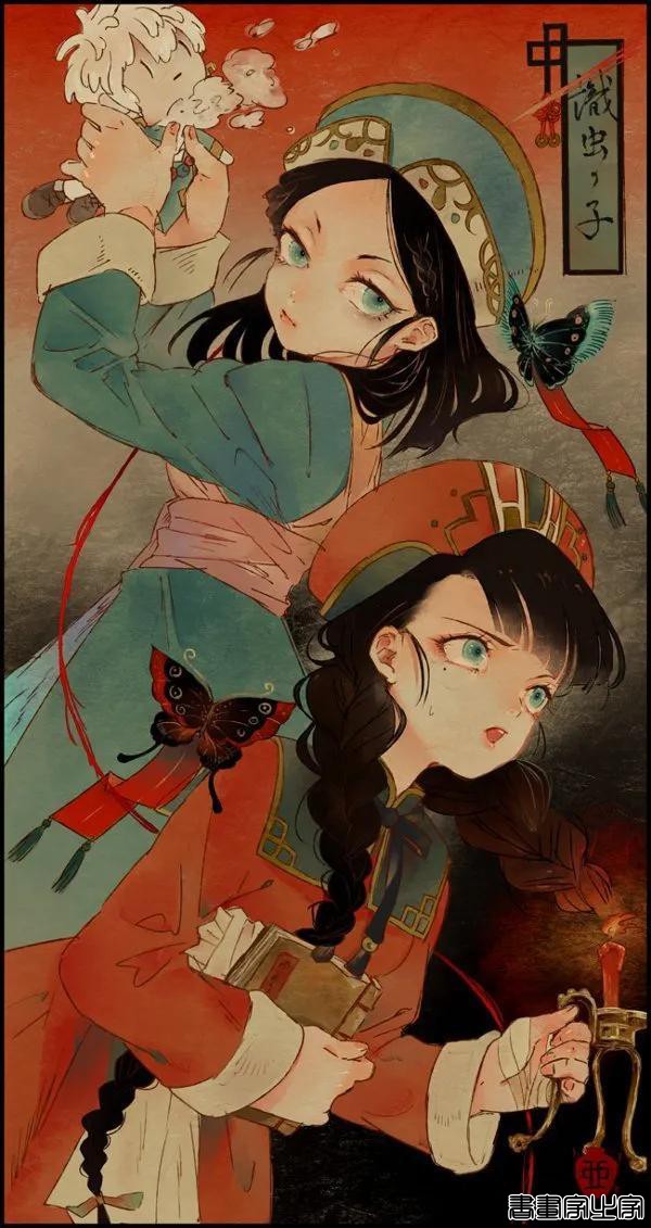 插画师｜壺也ティアさ/漫系，可爱甜美，浮世绘暗色调｜插画分享-12.jpg