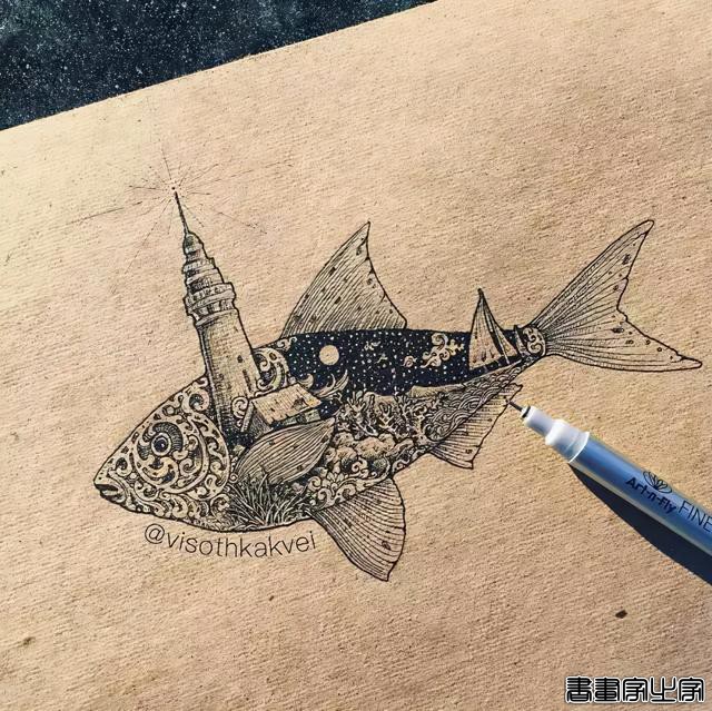 「设计师」插画家的魔法涂鸦，使图案变得神奇，十分精彩-5.jpg