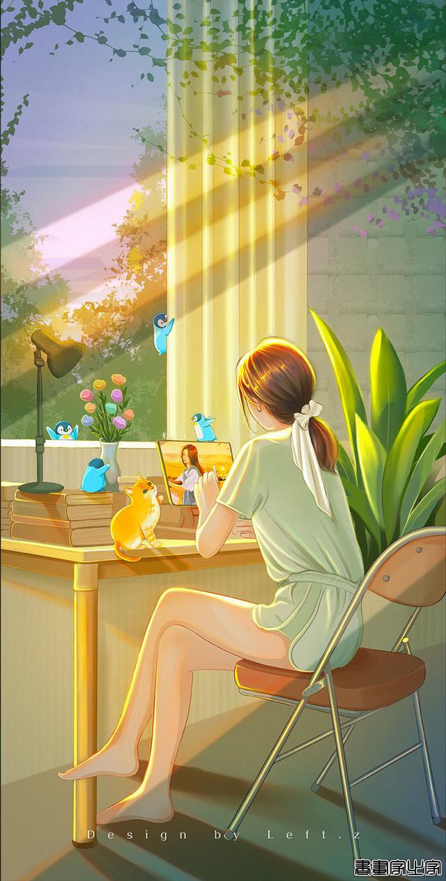 仙气飘飘的光影插画壁纸（二），美哭了-22.jpg