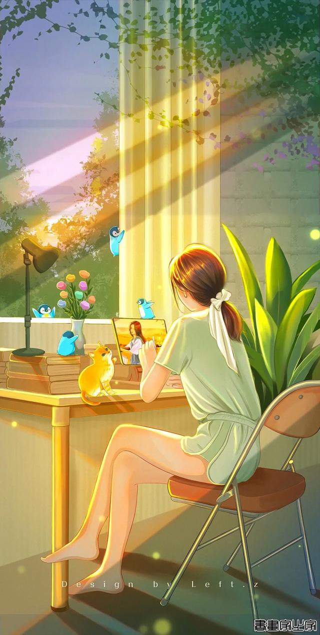 仙气飘飘的光影插画壁纸（二），美哭了-23.jpg