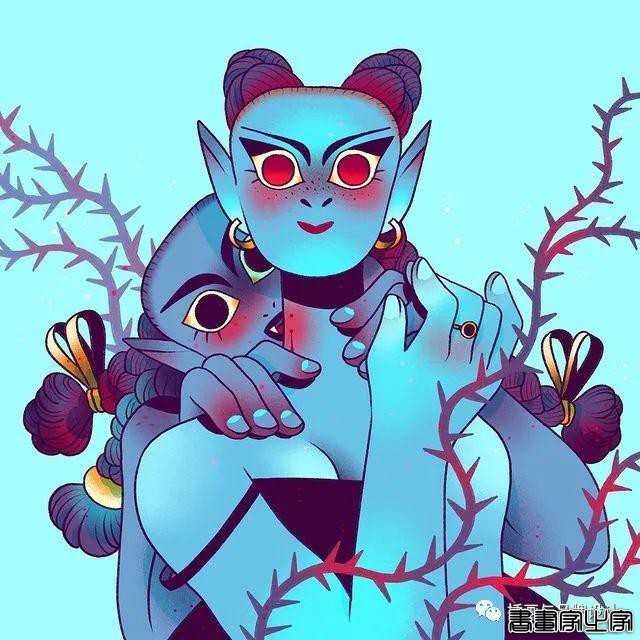 插画丨可爱的有点天真，夸张有趣的人物造型，风格独特充满童话想象力-43.jpg