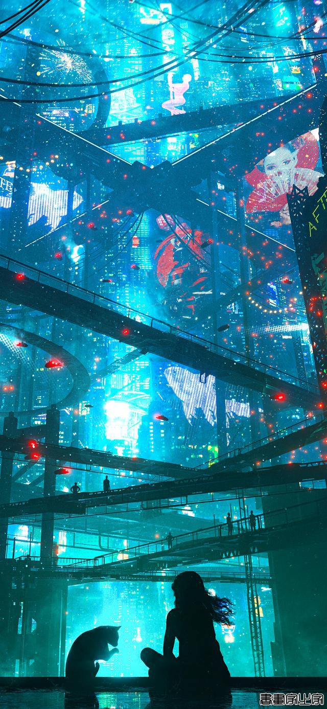 个性插画壁纸，赛博世界-6.jpg