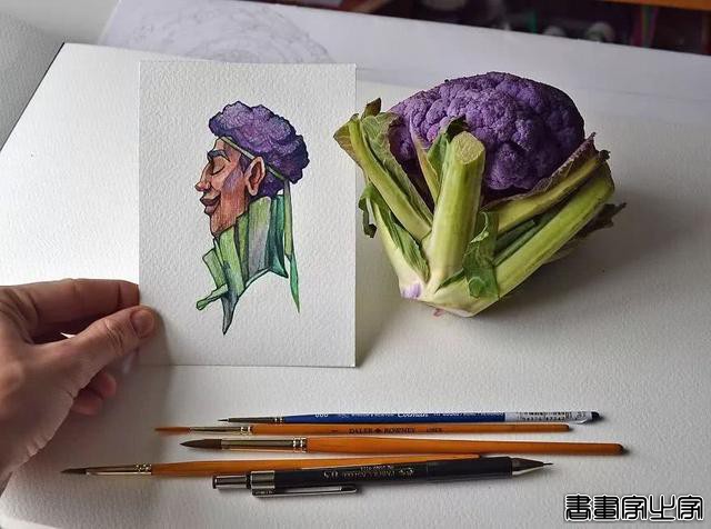 「设计师」以水果、蔬菜为灵感，创作的插画，风格很新奇-5.jpg