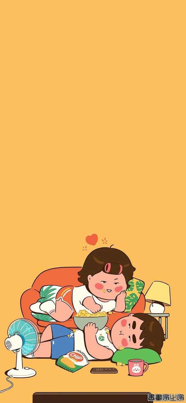 超治愈的壁纸，最全小情侣的日常插画-14.jpg