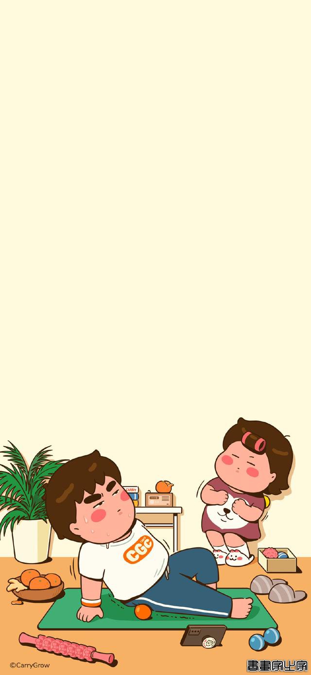 超治愈的壁纸，最全小情侣的日常插画-28.jpg