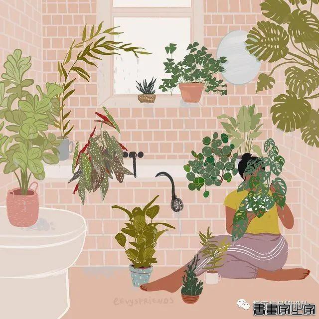 插画丨精湛的画技与高雅柔和色调搭配，描绘出女性闲暇时光里的美好-4.jpg