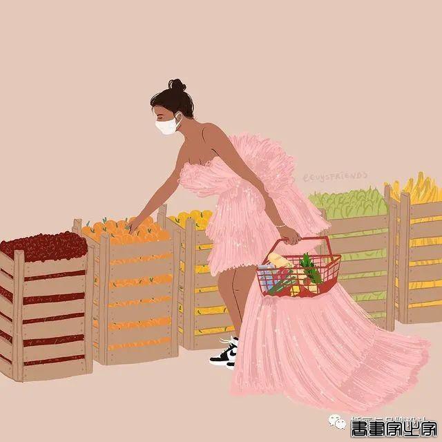 插画丨精湛的画技与高雅柔和色调搭配，描绘出女性闲暇时光里的美好-9.jpg