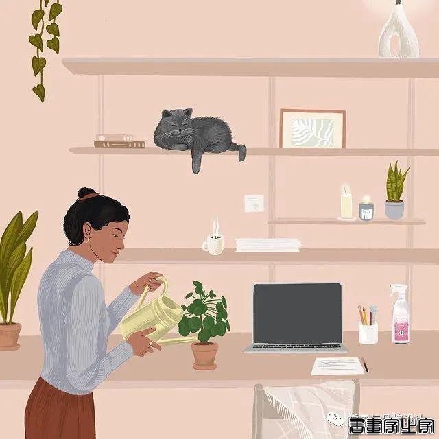插画丨精湛的画技与高雅柔和色调搭配，描绘出女性闲暇时光里的美好-24.jpg