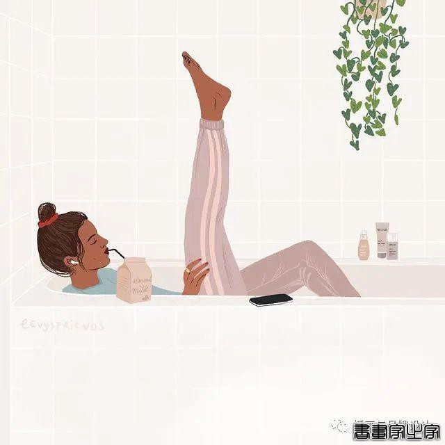 插画丨精湛的画技与高雅柔和色调搭配，描绘出女性闲暇时光里的美好-27.jpg