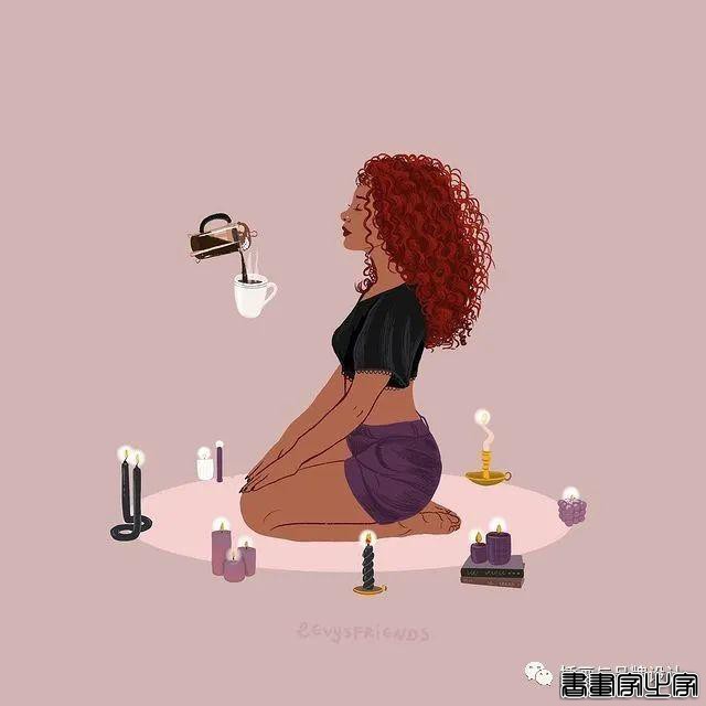 插画丨精湛的画技与高雅柔和色调搭配，描绘出女性闲暇时光里的美好-43.jpg