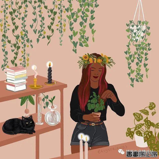 插画丨精湛的画技与高雅柔和色调搭配，描绘出女性闲暇时光里的美好-56.jpg