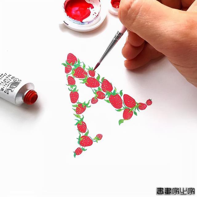 「设计师」精彩的手绘字母插画，为字母增加活力，变得十分优雅-7.jpg