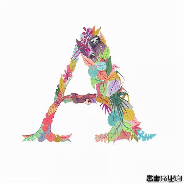 「设计师」精彩的手绘字母插画，为字母增加活力，变得十分优雅-8.jpg