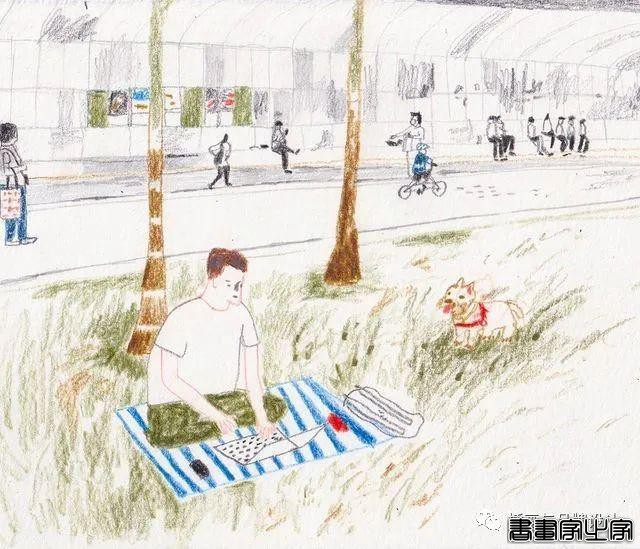 手绘丨轻松温暖的质感插画，捕捉稍纵即逝的瞬间，传达出无比舒适的平静感-7.jpg