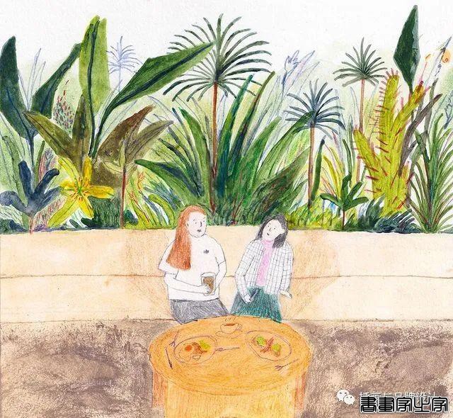 手绘丨轻松温暖的质感插画，捕捉稍纵即逝的瞬间，传达出无比舒适的平静感-9.jpg