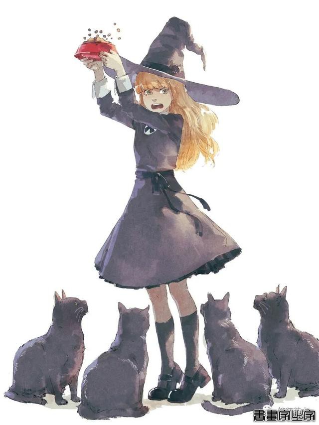 有复古氛围的人物场景插画-25.jpg