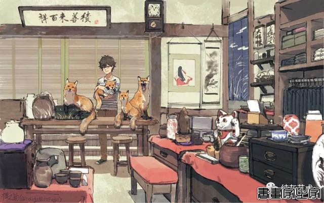 有复古氛围的人物场景插画-28.jpg