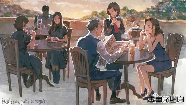 有复古氛围的人物场景插画-26.jpg