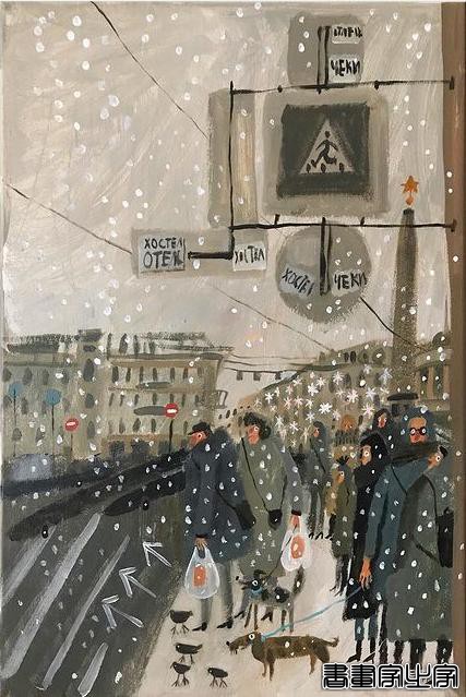 插画丨洒脱幽默的笔触描绘日常生活与城市街景，满溢复古的气息，颇具俄罗斯风情-9.jpg