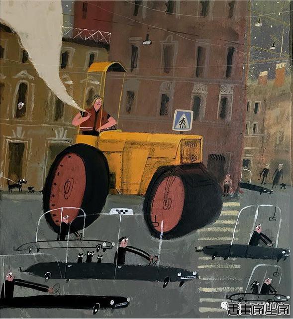 插画丨洒脱幽默的笔触描绘日常生活与城市街景，满溢复古的气息，颇具俄罗斯风情-22.jpg