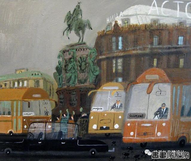 插画丨洒脱幽默的笔触描绘日常生活与城市街景，满溢复古的气息，颇具俄罗斯风情-51.jpg
