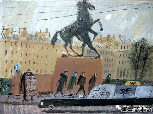 插画丨洒脱幽默的笔触描绘日常生活与城市街景，满溢复古的气息，颇具俄罗斯风情-55.jpg