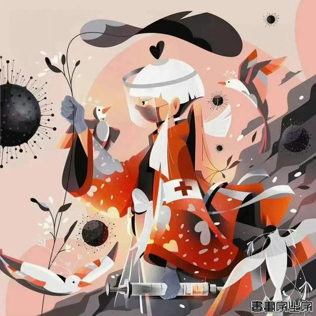 插画师 Nuria Boj 的一组粉色系插画作品-8.jpg
