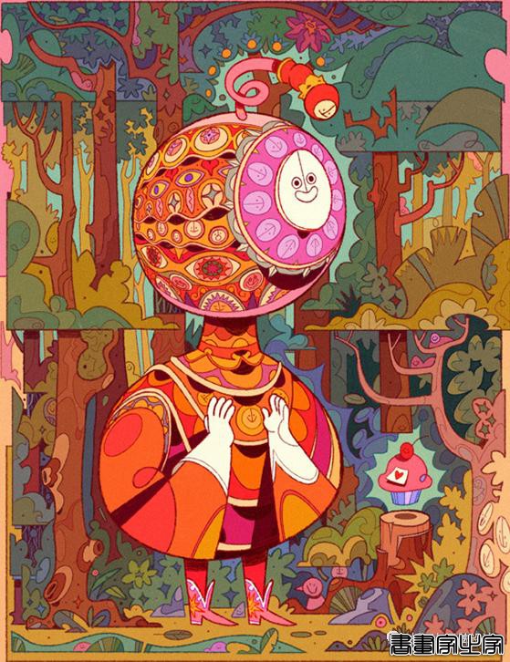 手绘丨奇幻生动的画面，沉稳舒服的色调，想象力十分丰富-11.jpg