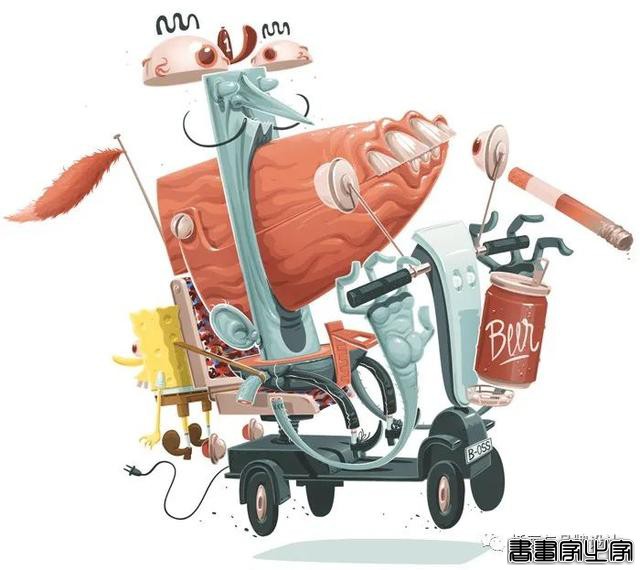 手绘丨奇幻生动的画面，沉稳舒服的色调，想象力十分丰富-18.jpg