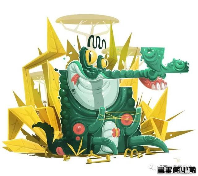 手绘丨奇幻生动的画面，沉稳舒服的色调，想象力十分丰富-25.jpg