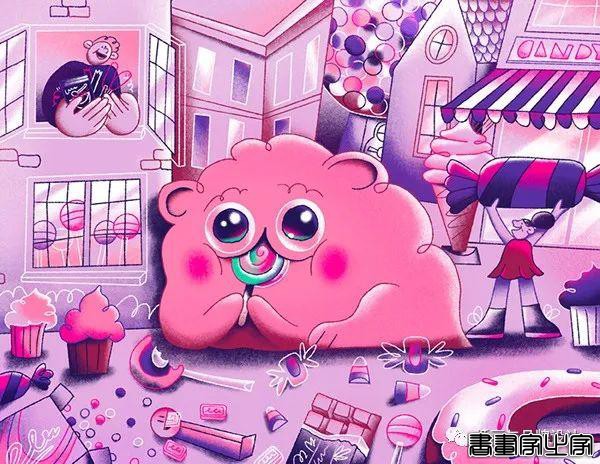 手绘丨奇幻生动的画面，沉稳舒服的色调，想象力十分丰富-45.jpg