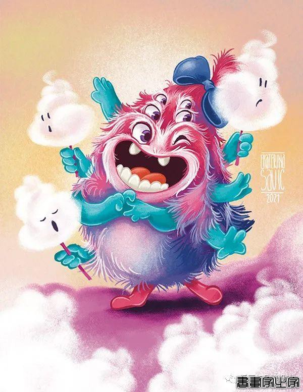 手绘丨奇幻生动的画面，沉稳舒服的色调，想象力十分丰富-55.jpg
