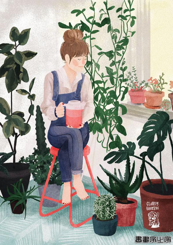 植物与生活，德国插画师Thurstag插图作品-8.jpg