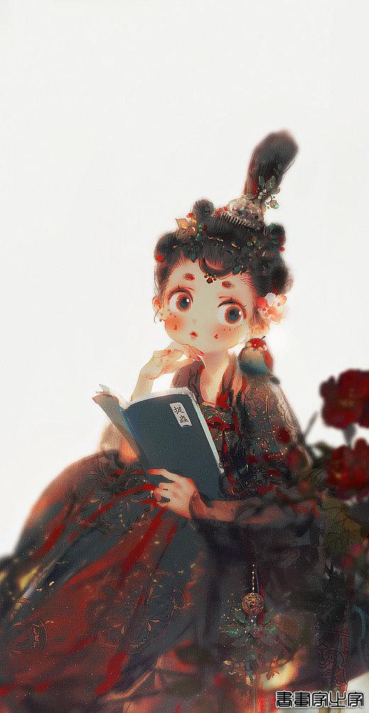 超美古风中国风插画壁纸，眠狼大作-6.jpg
