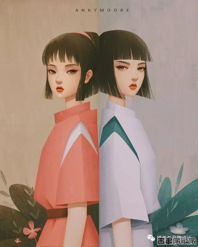 插画丨每张都是迪士尼在逃公主，气质神情拿捏都十分精准，看着十分舒适-20.jpg