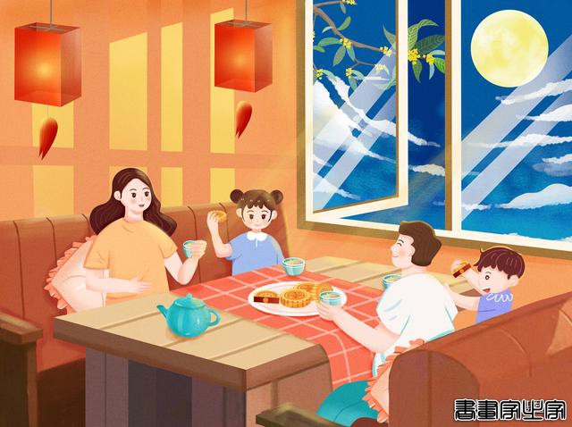插画｜中秋插画集锦，祝您中秋快乐，阖家幸福-14.jpg