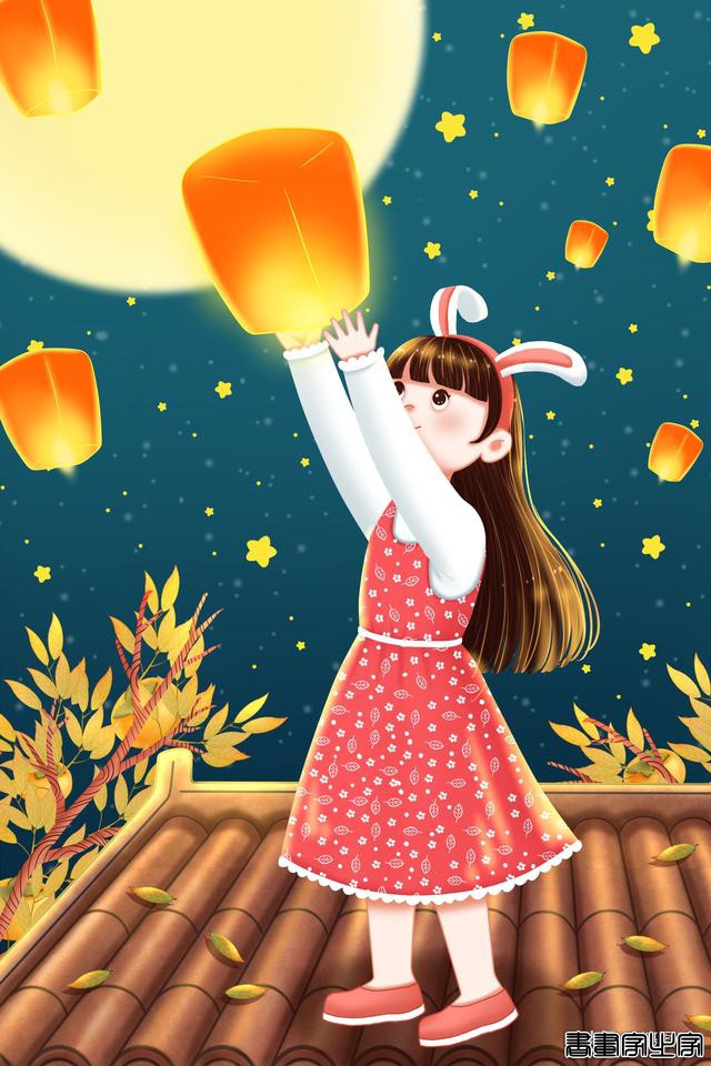 插画｜中秋插画集锦，祝您中秋快乐，阖家幸福-18.jpg