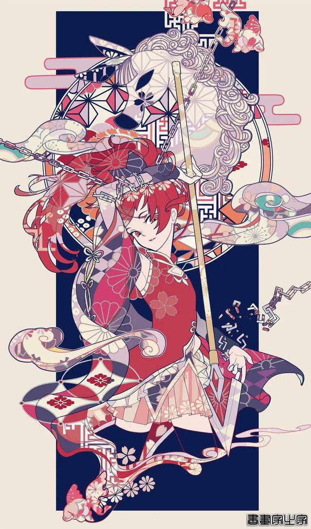 目不暇接的装饰图案，这样的少女插图，你喜欢这样的风格吗？-5.jpg