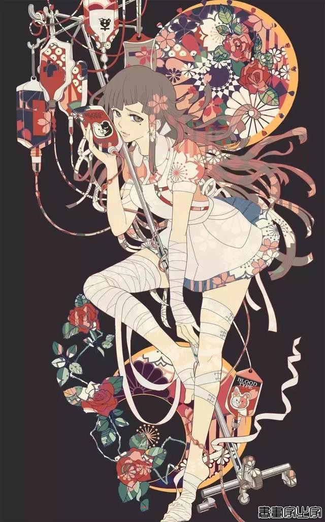 目不暇接的装饰图案，这样的少女插图，你喜欢这样的风格吗？-7.jpg