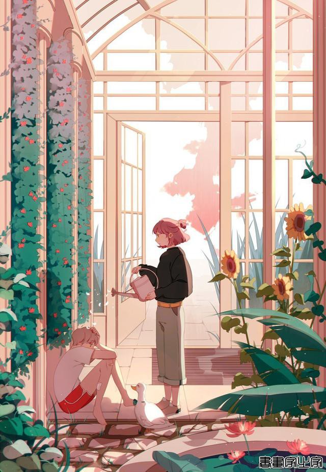 治愈系人物插画作品，色彩中有着独特的朦胧美-6.jpg