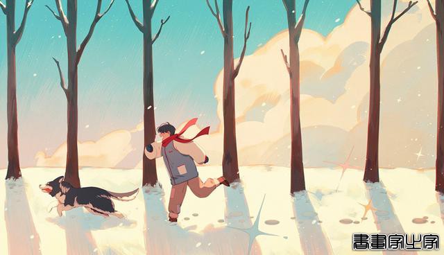 治愈系人物插画作品，色彩中有着独特的朦胧美-7.jpg