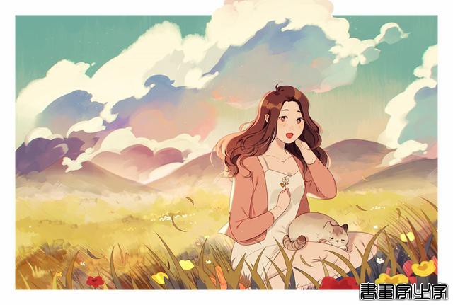 治愈系人物插画作品，色彩中有着独特的朦胧美-11.jpg
