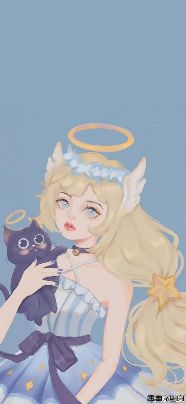 一组特别的手绘插画壁纸 | 开着月亮列车巡游-14.jpg