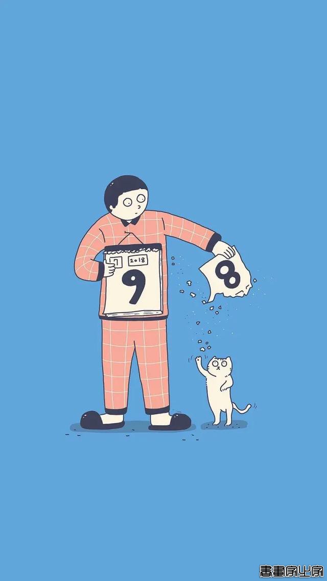 一组特别的手绘插画壁纸 | 开着月亮列车巡游-16.jpg