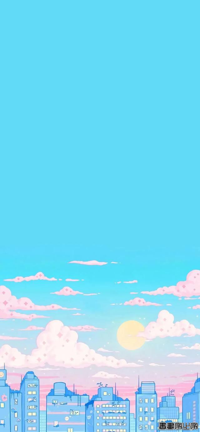 一组特别的手绘插画壁纸 | 开着月亮列车巡游-26.jpg